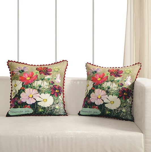 Printed Casement Cushion Covers ACC-08(Set of 2)