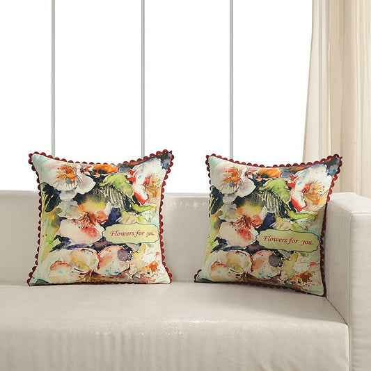 Printed Casement Cushion Covers ACC-09(Set of 2)