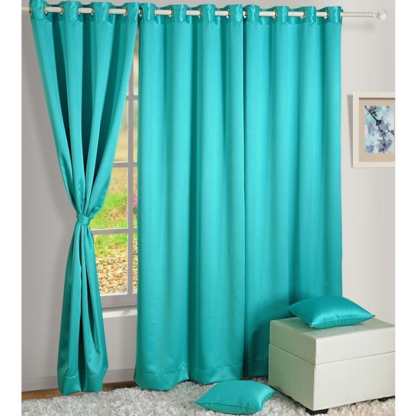 Sea Green Blackout Curtains-1017