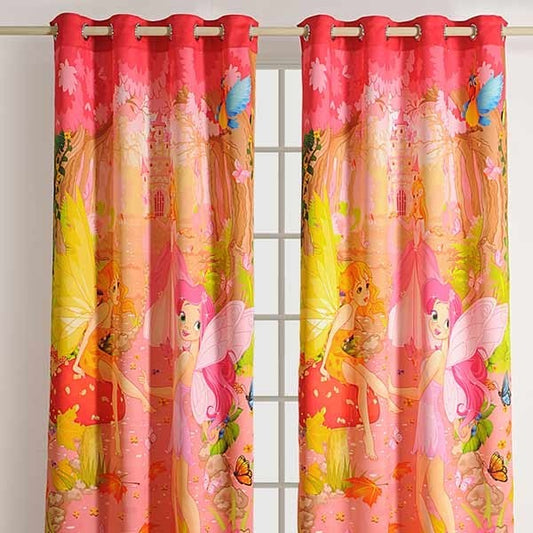 Pink Fairy Kids Curtains- Fairy Friends- 195