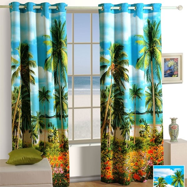 COCONUT-TREE LOUNGE CURTAINS-1104