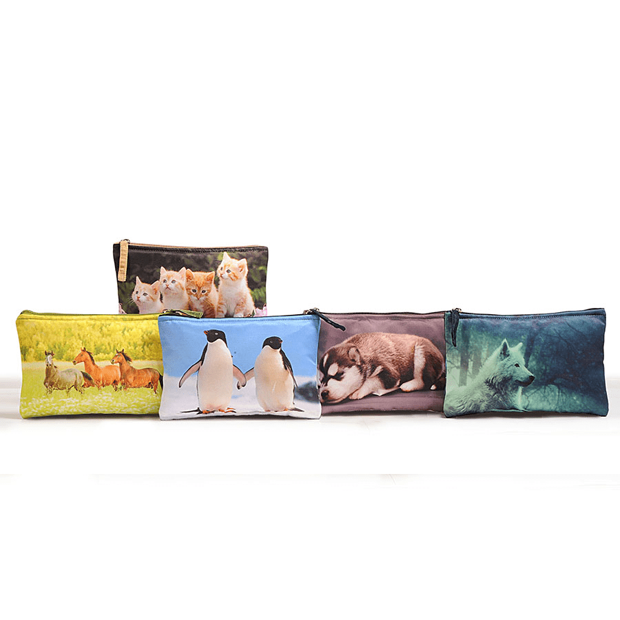 ADORABLE ANIMALS PRINTED POUCHES - GP7 - ADORABLE ANIMALS PRINTED POUCHES - GP7