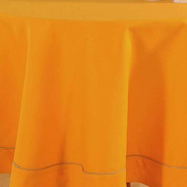 Amber Yellow - Plain Round Table Linen-761 - Amber Yellow - Plain Round Table Linen-761